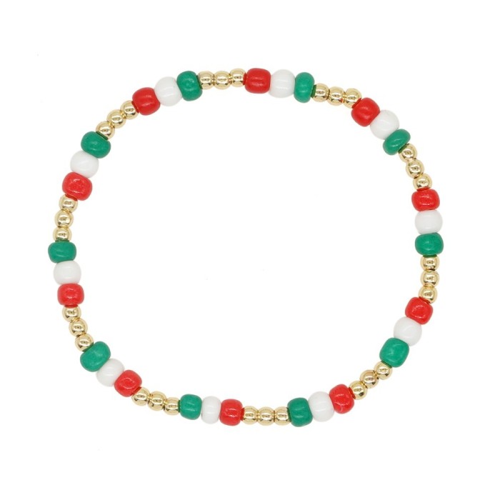Amazon Colorful Flower Rice Beads Friendship Couple Evil Eye Handmade Bracelet Bowknot Cross Bracelet