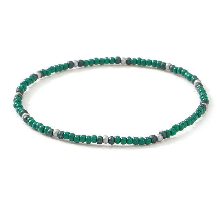 Hot Selling Beaded Bracelet Bohemian Vacation Style Colorful Rice Bead Bracelet for Women Versatile Layered Bracelet Set