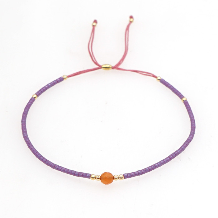 Custom Bohemian Style Natural Freshwater Pearl Bracelet Xiaomi Jewelry Women's Handmade Woven Bracelet