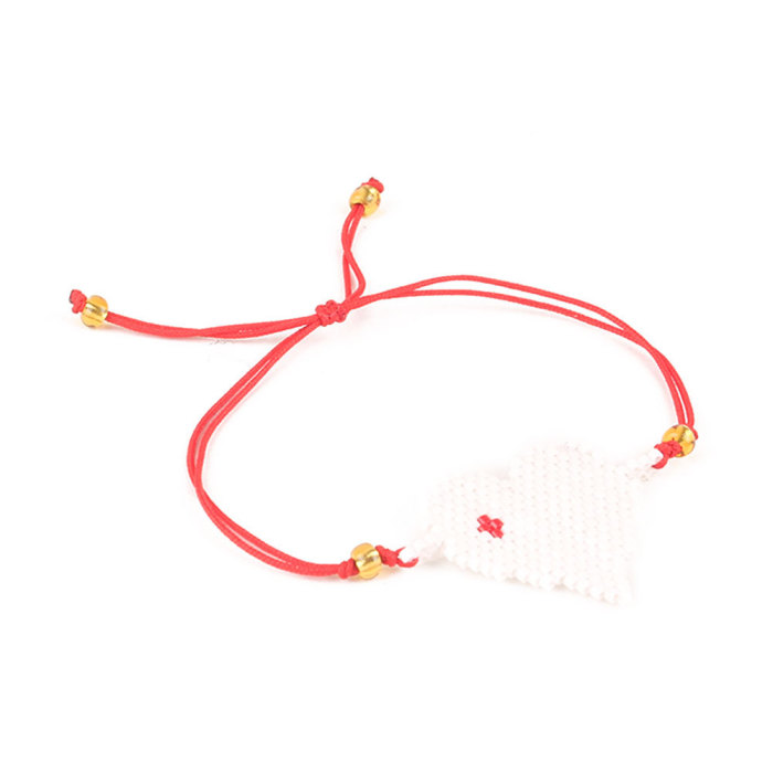 Fashion Simple Hot-Selling Bohemian Miyuki Bead Handmade Woven Heart-Shaped Bracelet