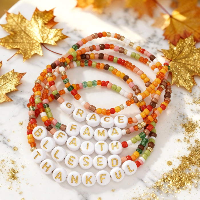 Hot-Selling Bracelet for Women and Men Hand-Woven Rice Beads Bohemian Colorful Fashion Accessories INS