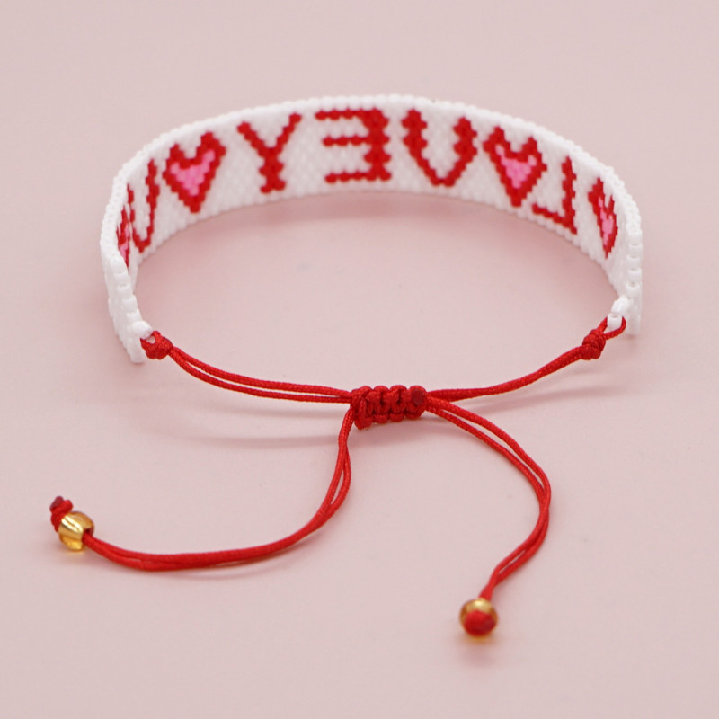 Beaded Adjustable Bracelet Bohemian Friendship Bracelet Beaded Cord Processing