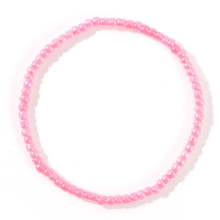 Hot-Selling Bohemian Colorful Rice Bead Elastic Cord Bracelet Beaded Personality Versatile INS Beaded Bracelet Rope