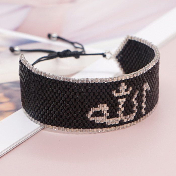 Hot-Selling Fashion Simple Bohemian Miyuki Bead Hand-Woven Chain Tassel Bracelet, Necklaces