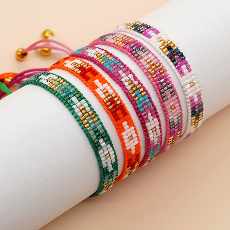 New Cross-Border Bohemian Ethnic Style Bracelet Japanese Rice Beads Handwoven Arrow Unisex Bracelet