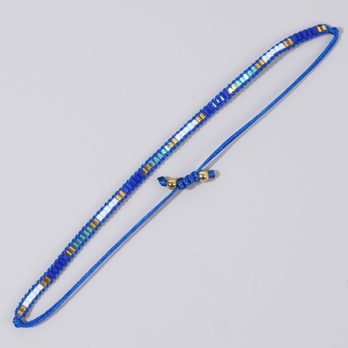 INS Fashion Versatile Bracelet Colorful Rice Beads Handmade Beaded Woven Bracelet for Women Niche Best Friend Couple...