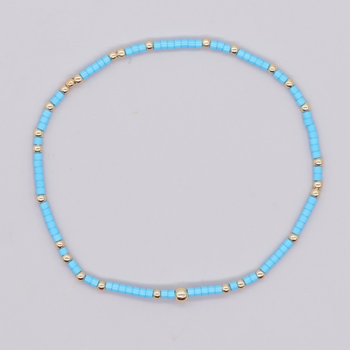 Amazon Colorful Flower Rice Beads Friendship Couple Evil Eye Handmade Bracelet Bowknot Cross Bracelet