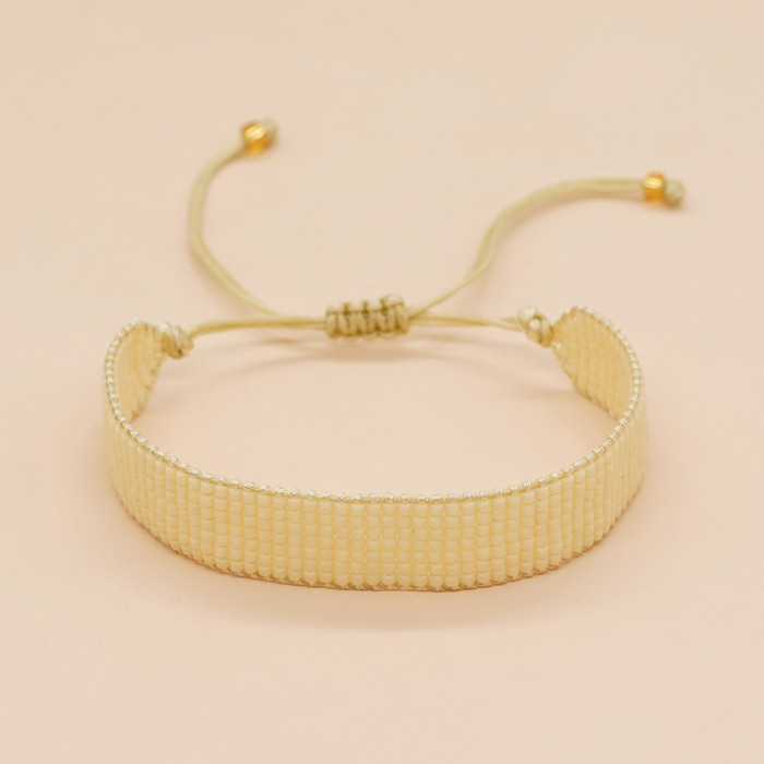 Amazon New Colorful 3-Row Rice Beads Interlocking Color Arrow Pattern Rice Beads Woven Bracelet Wholesale