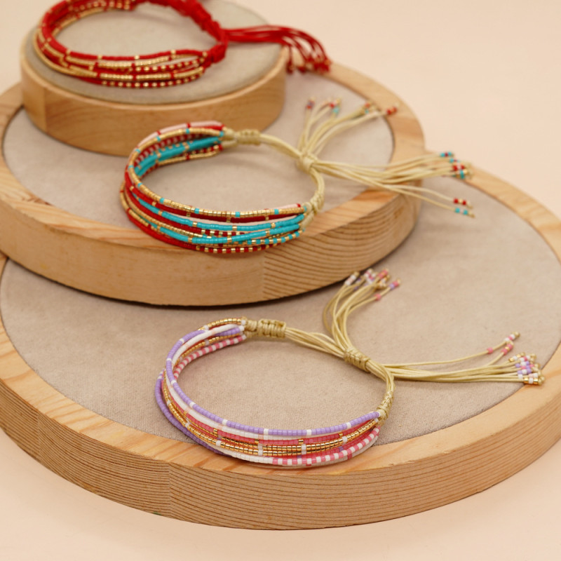 Cross-Border Original Design Bohemian Style Miyuki Seed Bead Bracelet for Women Small Cute Fashion Niche Handmade