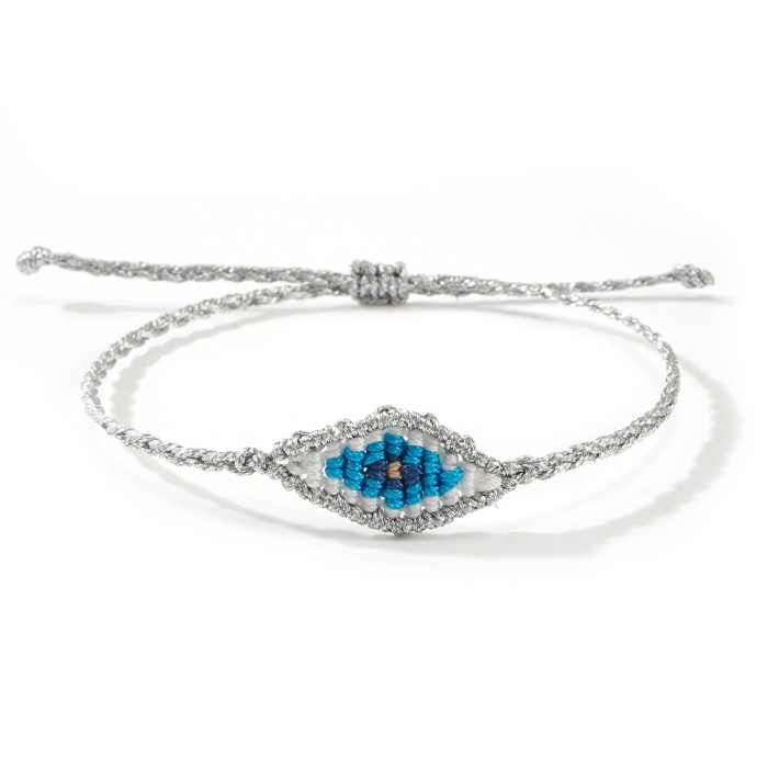 New Multi-Color Rope Hand-Woven Adjustable Evil Eye Bracelet Fashion Versatile Hot Sale