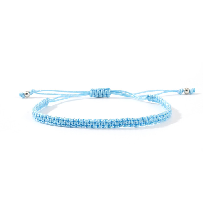 Hot-Selling Solid Color Hand-Woven Bracelet Fashionable Versatile Adjustable Bracelet for Men and Women Gift Choice W...