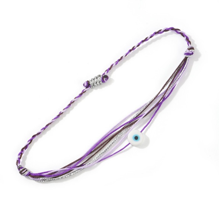 Bohemian Style Handmade Woven Bracelet Summer Casual Eye Accessory Couple Gift Popular Bracelet