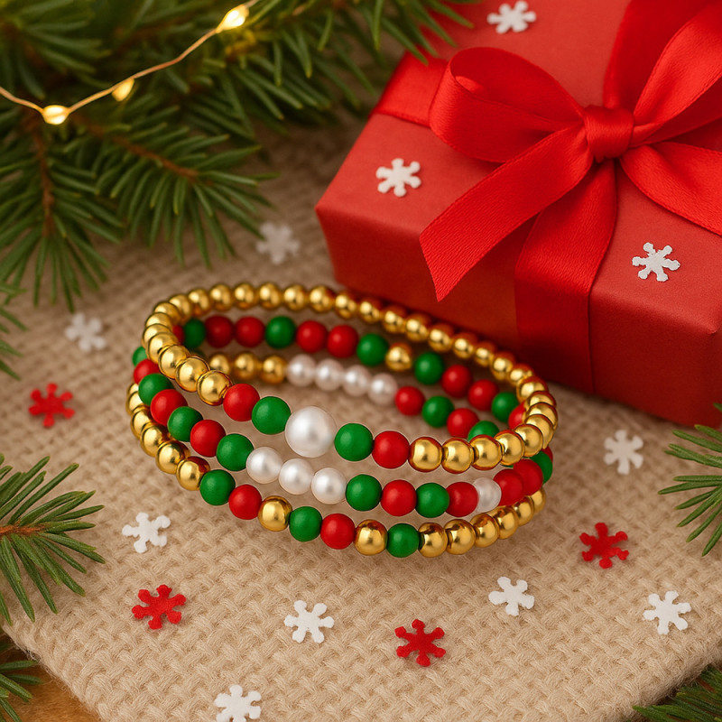 European and American Bohemian Handmade Woven Green Multi-layer Beaded Bracelet (Special for St. Patrick's Day)