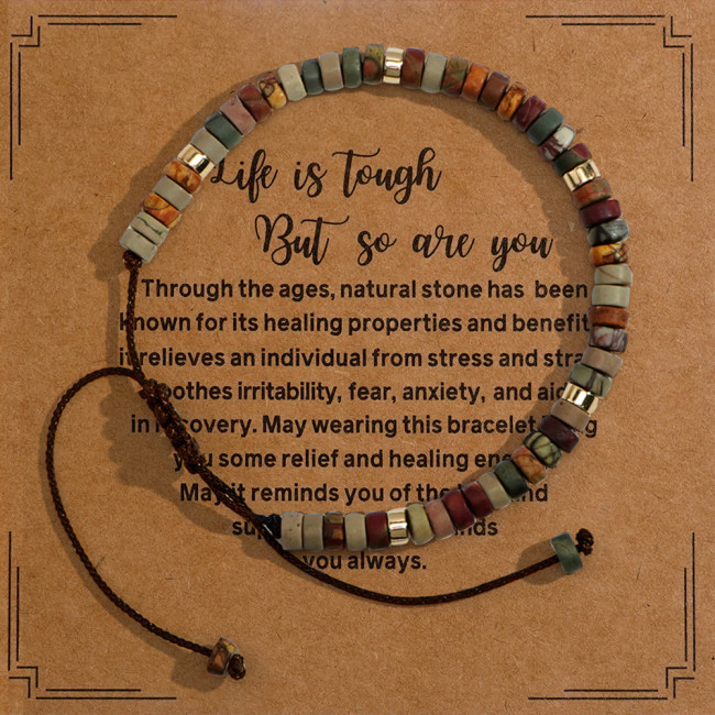 Handmade Woven Bracelet for Women, High-End Feel, Sports Outdoor Fashion, Natural Stone Beads, Jewelry Commemorative Gift