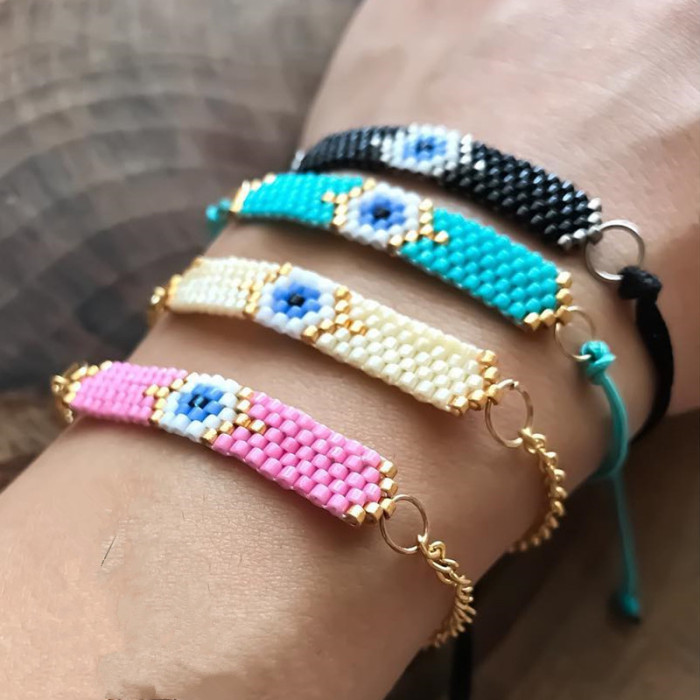 New Cute Miyuki Small Animal Bracelet for Women, Petite Ethnic Style Plant Animal Beaded Bracelet for Women