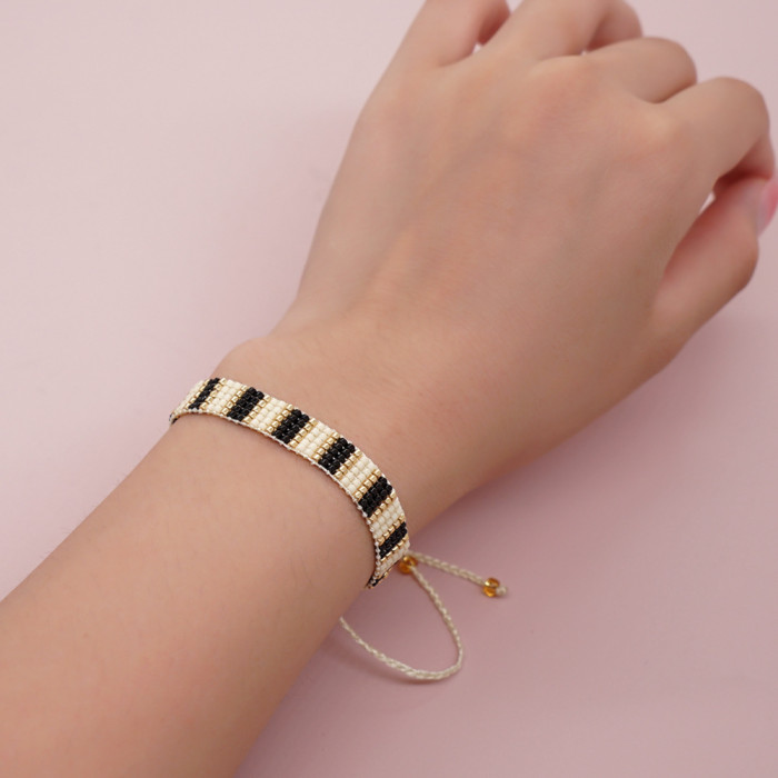 Multiple INS Style Miyuki Bracelets Colorful Heart Fashion Bohemian Adjustable Bracelets for Women