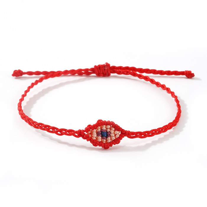 New Multi-Color Rope Hand-Woven Adjustable Evil Eye Bracelet Fashion Versatile Hot Sale