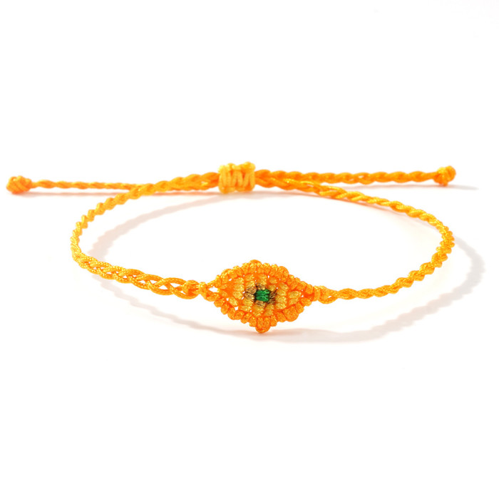 New Multi-Color Rope Hand-Woven Adjustable Evil Eye Bracelet Fashion Versatile Hot Sale