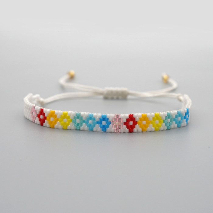 New Colorful Heart Miyuki Bracelet Bohemian Style Personalized Multiple Heart Patterns Handwoven Bracelet