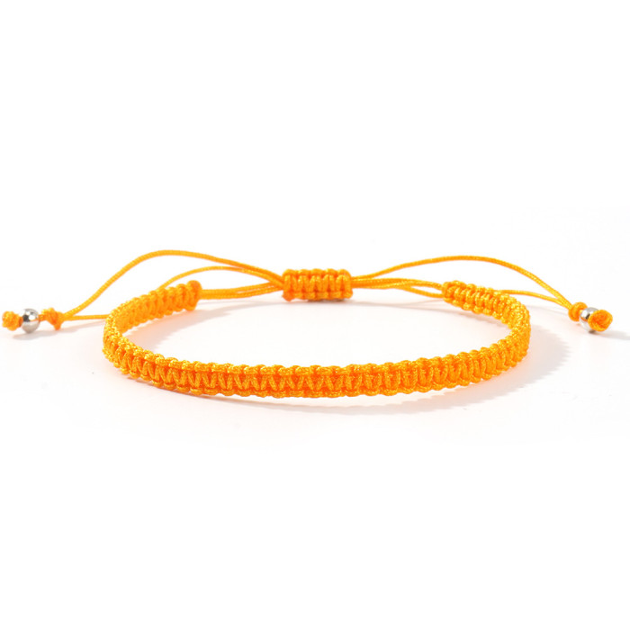 Hot-Selling Solid Color Hand-Woven Bracelet Fashionable Versatile Adjustable Bracelet for Men and Women Gift Choice W...