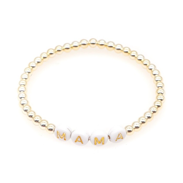 Hot Sale Mother's Day Bracelet Letter MAMA Creative Personalized Woven Gift for Mom's Birthday Fashion Versatile Bracelet