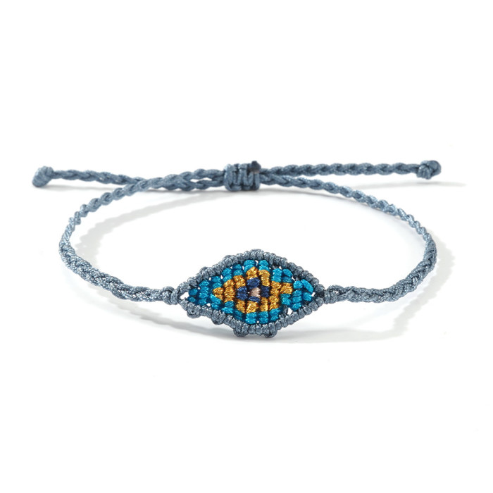 New Multi-Color Rope Hand-Woven Adjustable Evil Eye Bracelet Fashion Versatile Hot Sale