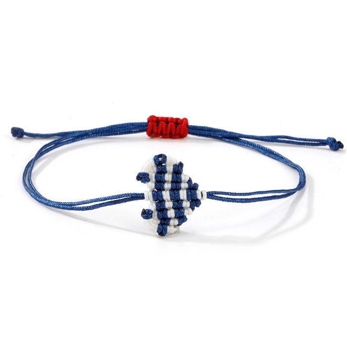 Handmade Woven Heart Bracelet Wholesale Colorful Best Friend Couple Bracelet Jewelry in Stock Direct Supply