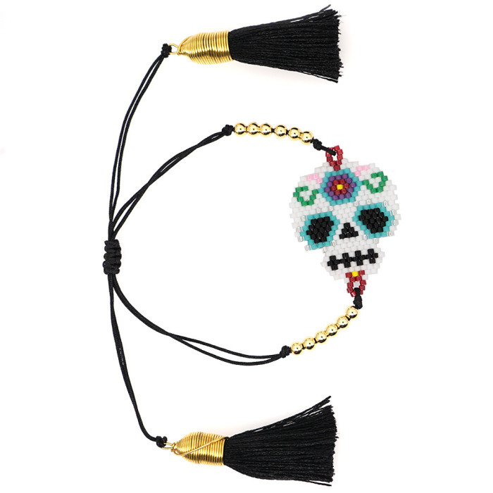 Personality Frida Miyuki Bracelet Handmade Ethnic Style Fashion Cute Head Bracelet for Women