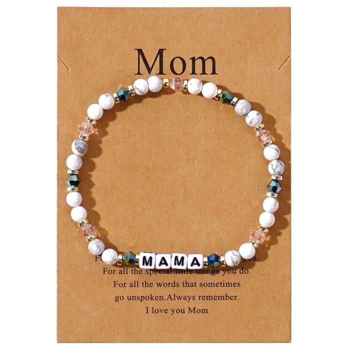 Hot Sale Mother's Day Bracelet Letter MAMA Creative Personalized Woven Gift for Mom's Birthday Fashion Versatile Bracelet