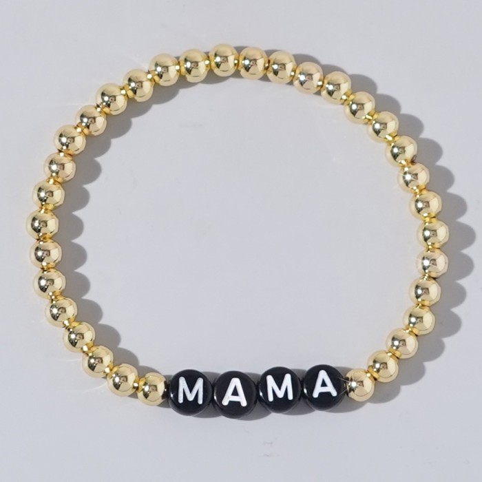 Hot Sale Mother's Day Bracelet Letter MAMA Creative Personalized Woven Gift for Mom's Birthday Fashion Versatile Bracelet