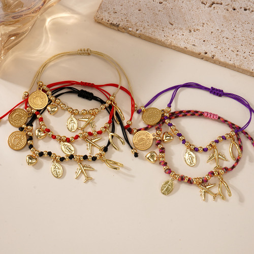 New Handmade Woven Bohemian Style Bracelet Rope Light Luxury Niche Summer Mix and Match Layered Bracelet for Women Simple