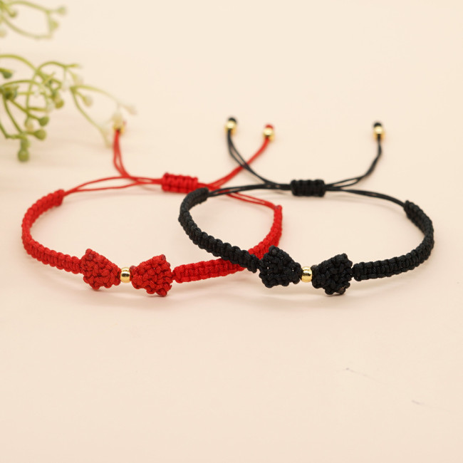 Ins Hot-Selling Hand-Woven Red Rope Bracelet·Simple Versatile Couple Unisex Light Luxury Jewelry