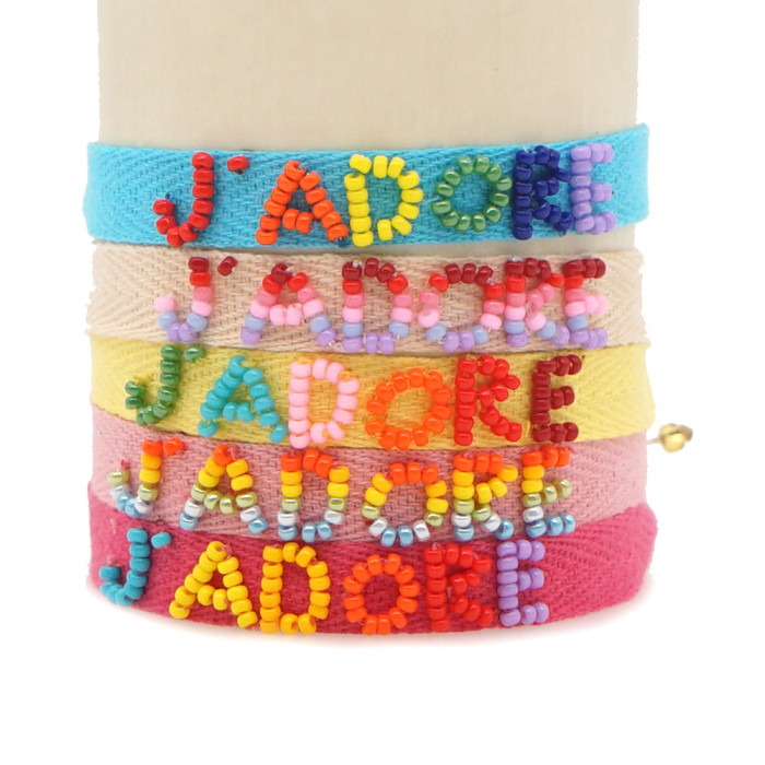 Bracelet DIY Diamond Painting Bracelet English Name Diamond Sticker Cartoon EVA Bracelet Wholesale Customizable