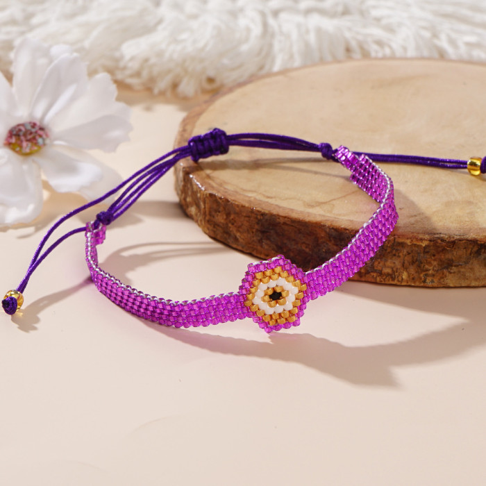 Bohemian Ethnic Style Original Design Miyuki Bracelet Vintage Ethnic Style Geometric Adjustable Bracelet Wholesale