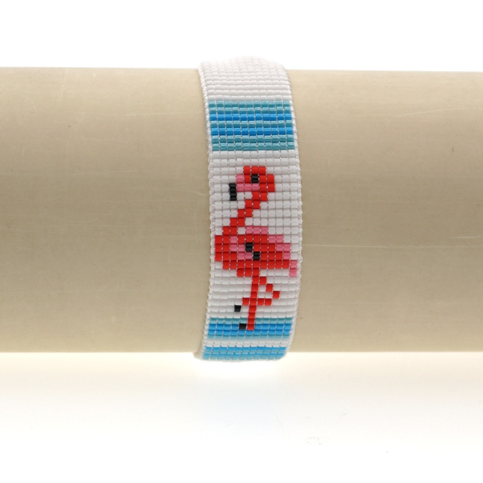 Style INS Style Miyuki Bracelet Colorful Flamingo Fashion Bohemian Style Adjustable Bracelet