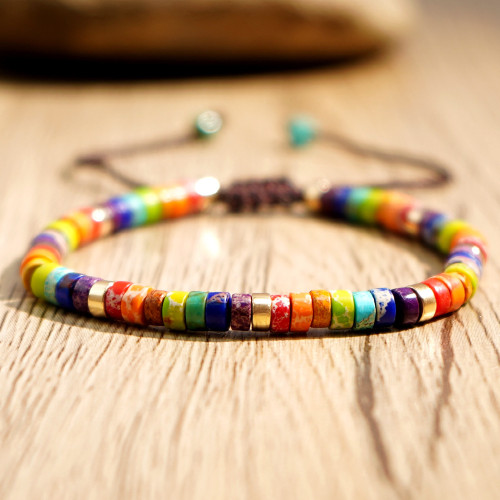 2025 Summer Hot Selling European and American Iron Gall Stone Spacer Semi-Precious Stone Bracelet Jewelry for Men and Women with Card for Stall Wholesale