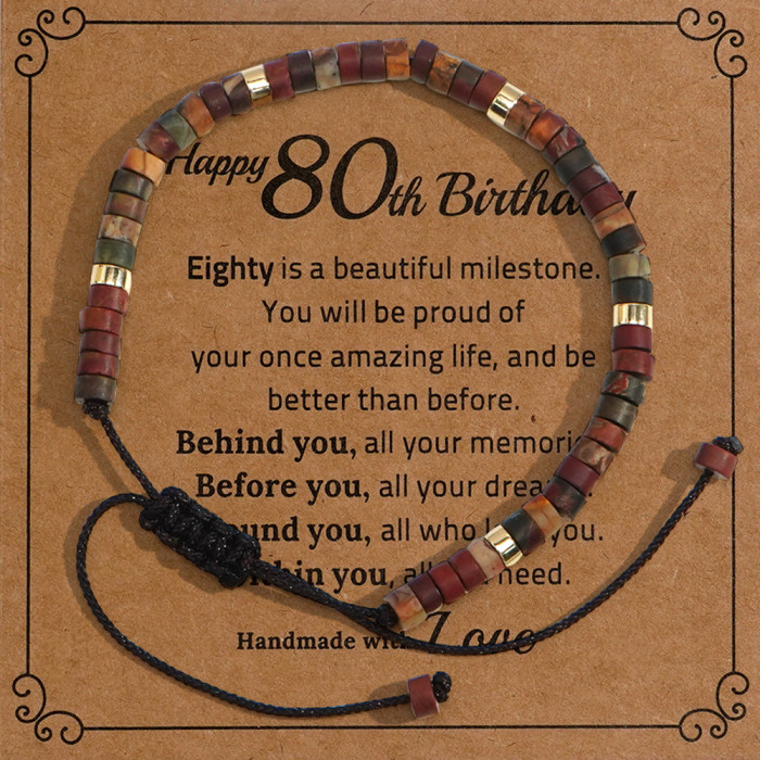 European and American Cross-Border Semi-Precious Stone Woven Bracelet Adjustable Handmade Natural Stone Bracelet for Men and Women Beaded Bracelet