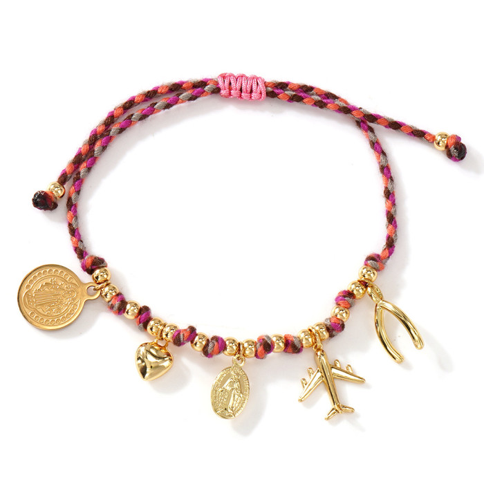 New Handmade Woven Bohemian Style Bracelet Rope Light Luxury Niche Summer Mix and Match Layered Bracelet for Women Si...