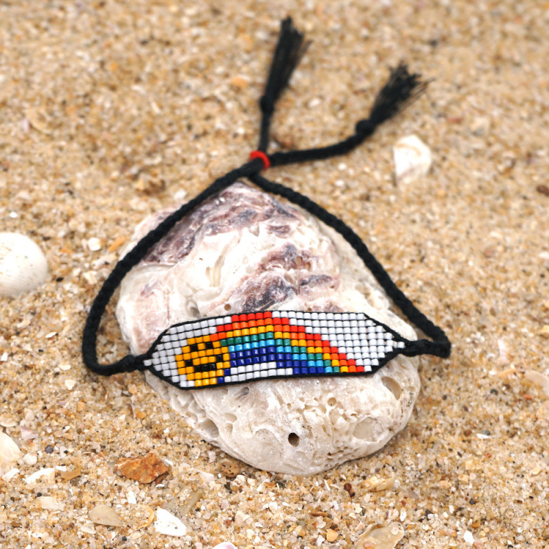 2025 Foreign Trade Cross-Border New Rainbow Bracelet Unique Fashion Commuting Versatile Bracelet Jewelry Holiday Gift