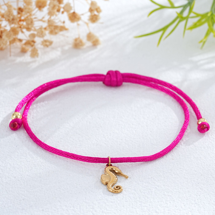 Minimalist Woven Red Rope Bracelet Trendy Heart Pendant Multiple Styles Adjustable Bracelet Niche Fresh Bracelet for...