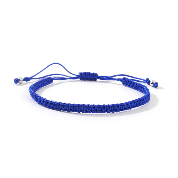 Hot-Selling Solid Color Hand-Woven Bracelet Fashionable Versatile Adjustable Bracelet for Men and Women Gift Choice W...