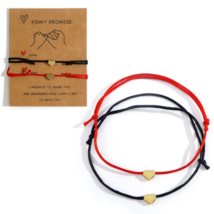 Cross-Border Hot-Selling Devil's Eye Crystal Bead Bracelet Couple Friendship Good Luck Hand String Handmade Adjustable Bracelet