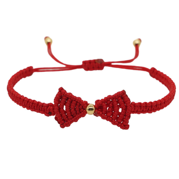 Ins Hot-Selling Hand-Woven Red Rope Bracelet·Simple Versatile Couple Unisex Light Luxury Jewelry
