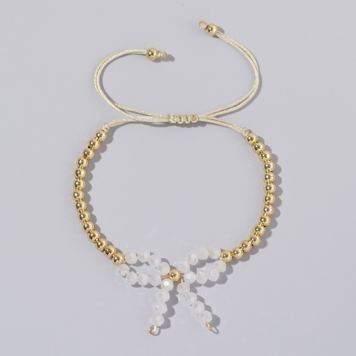 Cross-Border Hot-Selling Devil's Eye Crystal Bead Bracelet Couple Friendship Good Luck Hand String Handmade Adjustable Bracelet