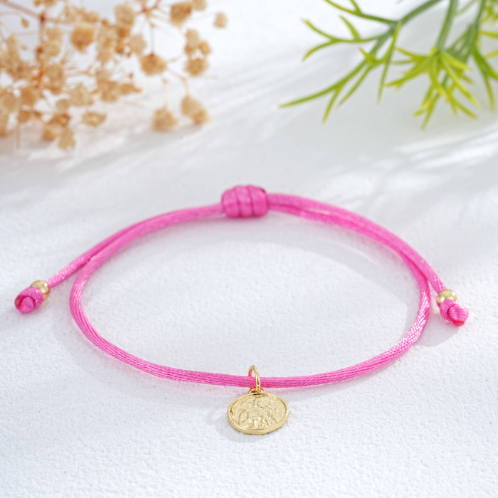 Minimalist Woven Red Rope Bracelet Trendy Heart Pendant Multiple Styles Adjustable Bracelet Niche Fresh Bracelet for...
