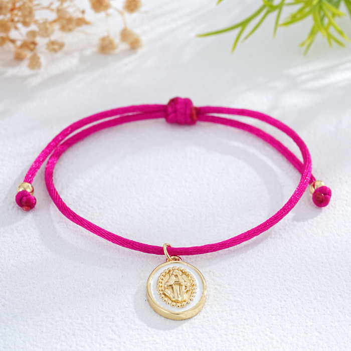 Minimalist Woven Red Rope Bracelet Trendy Heart Pendant Multiple Styles Adjustable Bracelet Niche Fresh Bracelet for...