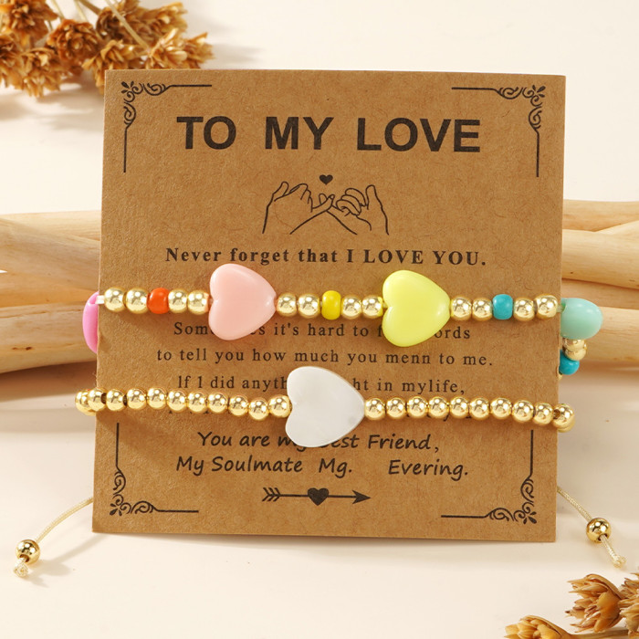Cross-Border Hot-Selling Devil's Eye Crystal Bead Bracelet Couple Friendship Good Luck Hand String Handmade Adjustable Bracelet