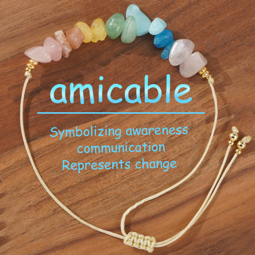 Cross-Border Trendy Woven Colorful Stone Bracelet Niche Fashion Unique TOHO Beads Natural Stone Crystal Bracelet