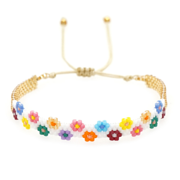 Hot-Selling Personality Versatile Simple Bohemian Rainbow Heart Bracelet Handmade Miyuki Couple Beaded Bracelet for W...