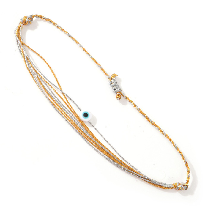 Bohemian Style Handmade Woven Bracelet Summer Casual Eye Accessory Couple Gift Popular Bracelet